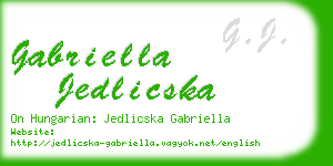 gabriella jedlicska business card